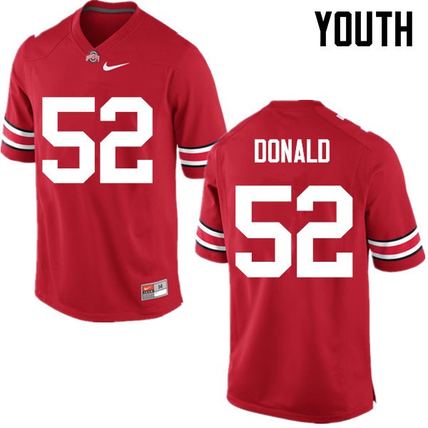 Ohio State Buckeyes #52 Noah Donald Youth Alumni Jersey Red OSU12553